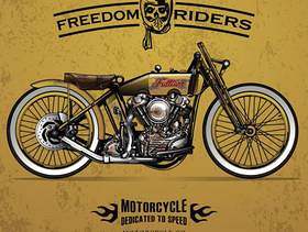 经典赛摩托车海报