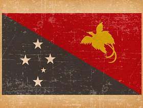 巴布亚新几内亚的难看的东西旗子
