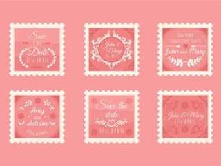 老式婚礼邮票收藏