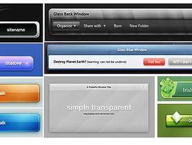 网页设计元素 按钮综集 200多个PSD文件(三)