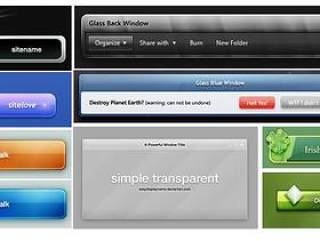 网页设计元素 按钮综集 200多个PSD文件(三)