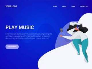 Landing page template