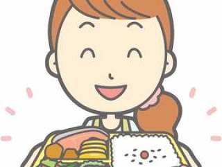 围裙家庭主妇b - bento - 胸围