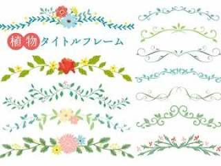 植物标题框架