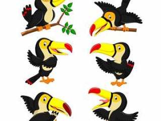 动画片愉快的鸟toucan