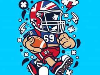 United Kingdom Football Cartoon