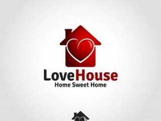 Love House Logo - 可爱的家庭生活场所