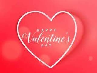 红色的心情人节＆＃x27; s美丽的背景