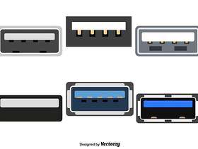 向量组的USB颜色图标