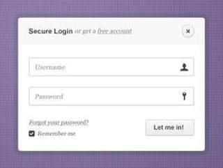 Simple Login Form (PSD)