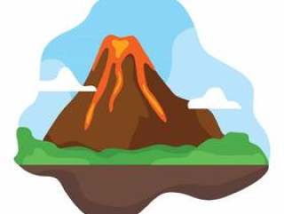 火山矢量图