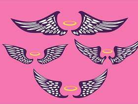 紫罗兰色的翅膀复古插画集