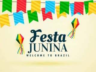 巴西节日junina节日的假日背景