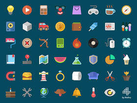 colorful_flat_icons_常用扁平图标
