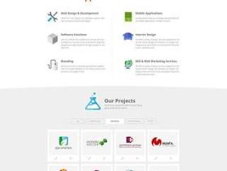 Agency website template – PSD