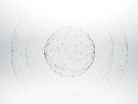 网格线框球体数字矢量设计插画