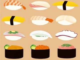 各种寿司的项目
