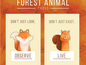 可爱动物卡片