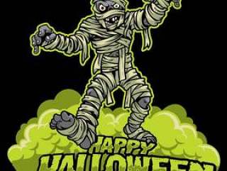 Halloween design of mummy