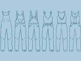 工作服轮廓矢量