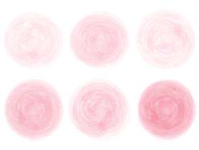粉红色的颜色粉红色手写水彩画模拟风格装饰框架