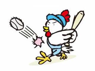 鸡打棒球