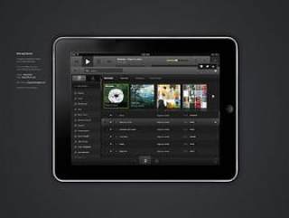 ipad音乐app界面PSD分层
