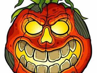 Cartoon Halloween pumpkin