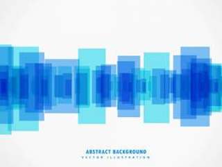 抽象的蓝色形状背景设计海报