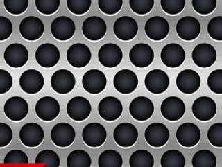 金属铬纹理矢量背景与黑眼圈