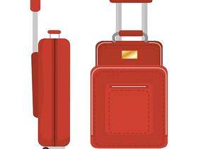 手提箱旅行孤立的图标矢量插图设计