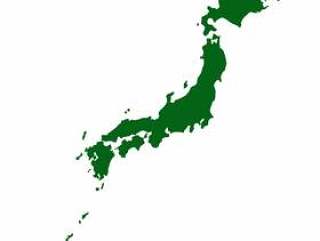 简易日本地図