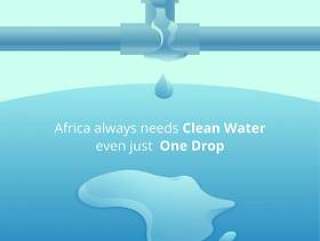 为非洲矢量清洁水
