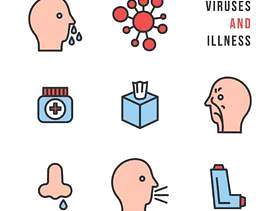 病毒和病症图标