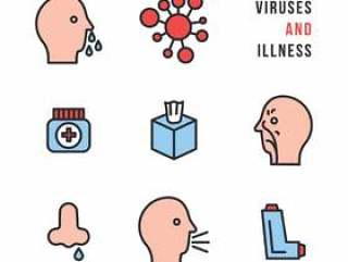 病毒和病症图标