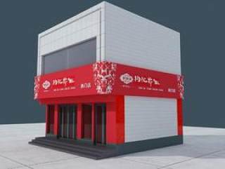 门店效果图PSD分层素材