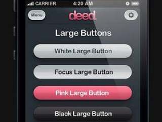 Deed iPhone App UI Kit Psd