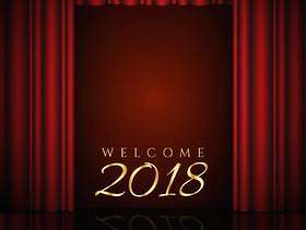 欢迎与红色窗帘2018年设计