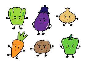 可爱的蔬菜插图集