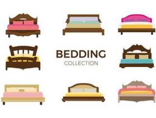  家具床矢量