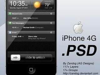 苹果iPhone 4G psd分层素材