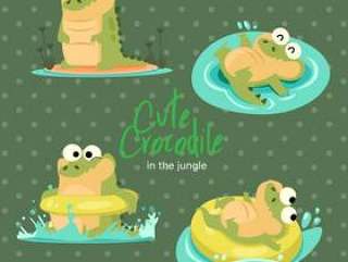 Jungle Cute Crocodile