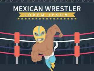 墨西哥摔跤手插图