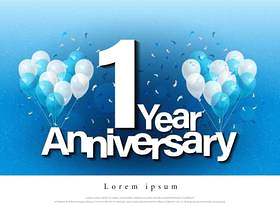 1年周年纪念贺卡刻字