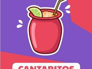 Cantaritos鸡尾酒海报