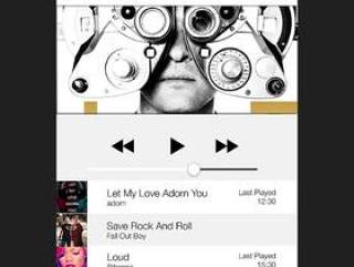iOS7 音乐界面PSD分层
