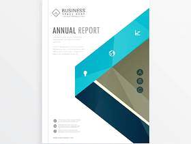 业务身份封面页宣传册设计与抽象的形状