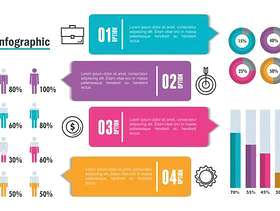 企业infographic模板象