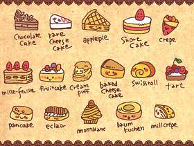 【甜点】糕点·蛋糕【手写】