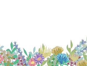 少女材料024花背景